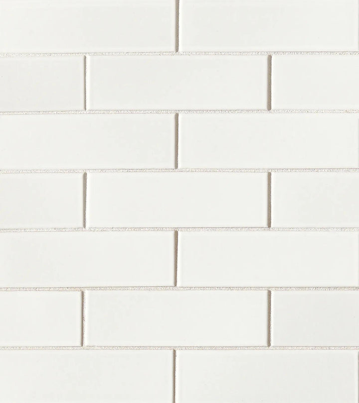 Zenia 2X6 Glazed Porcelain Mosaic 11-1/2X11-1/4 Milky Way Gloss