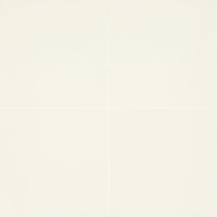 Rothko Glazed Ceramic Field Tile 9X9 White Matte