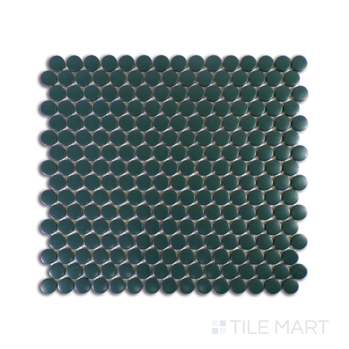 Marin 3/4" Penny Round Ocean Teal Matte