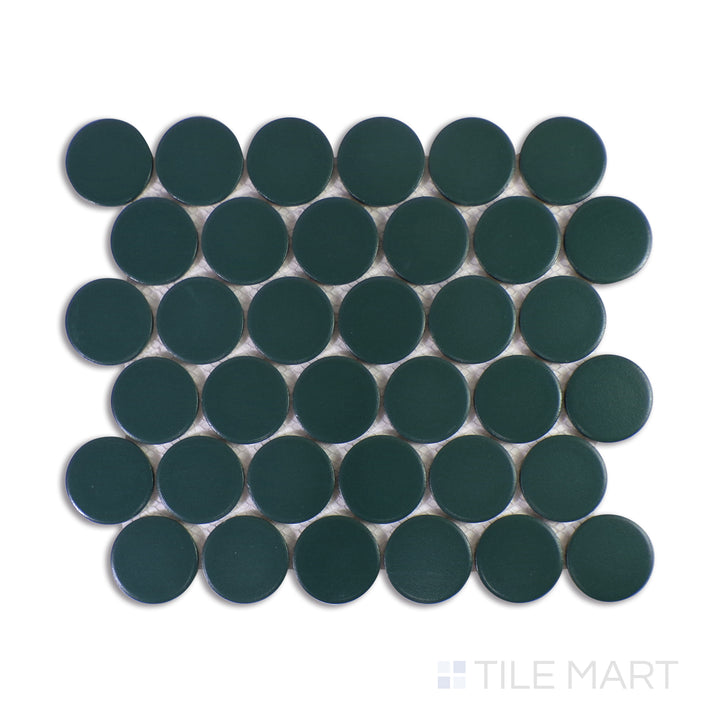 Marin 2" Penny Round Ocean Teal Matte