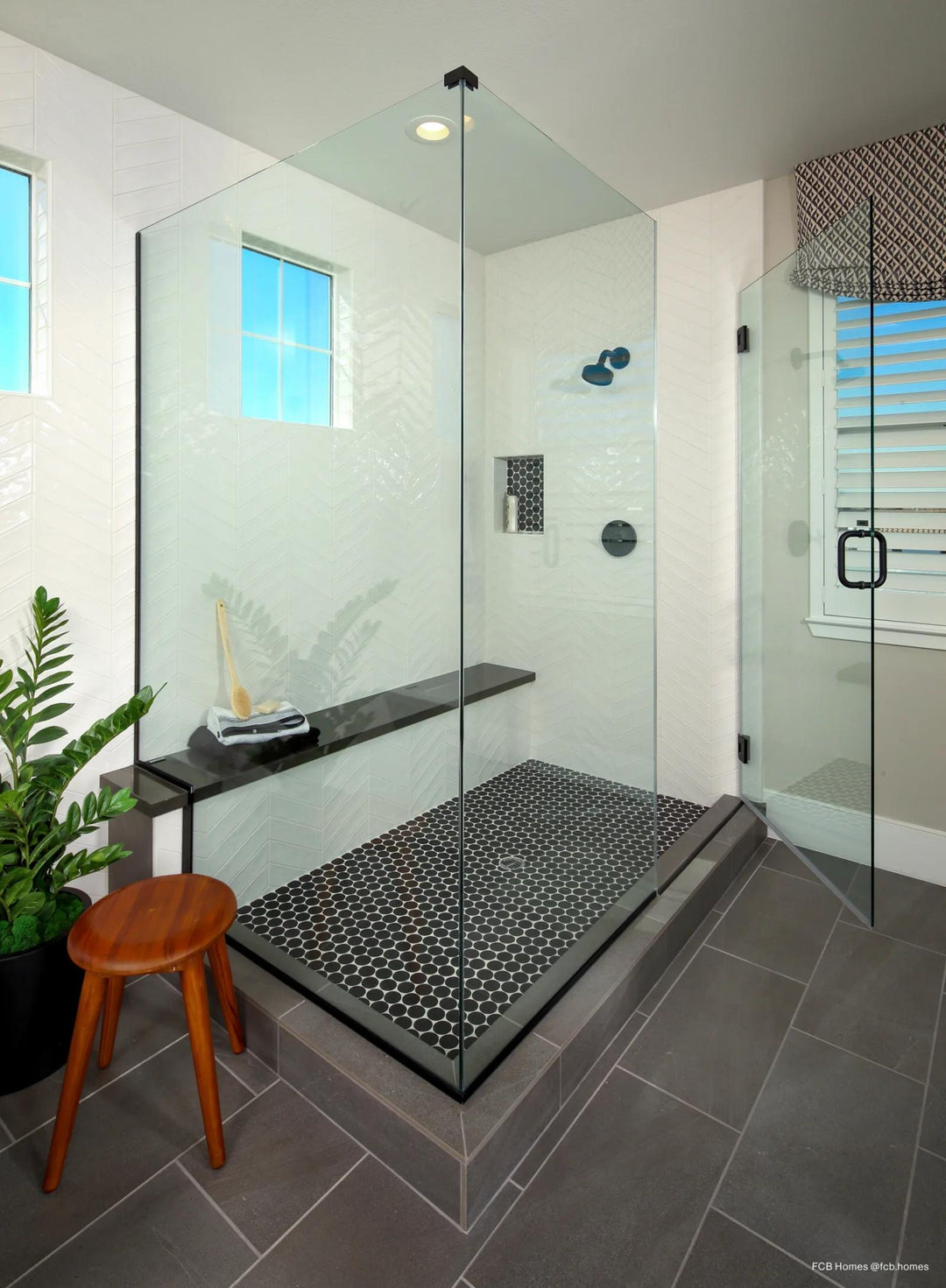 A bold and contemporary look with Makoto Kuroi Black 2" Round Matte Porcelain Mosaic, enhancing the space with deep black hues and a matte finish.