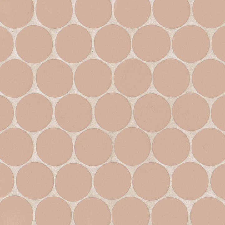 Makoto 2" Round Momoiro Blush Matte Mosaic