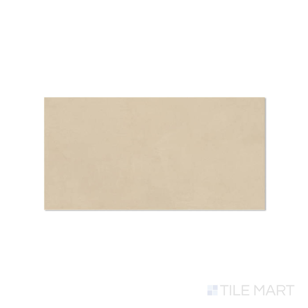 Sahara Ecru 12x24 matte porcelain tile captured from above, showcasing a creamy neutral tone ideal for minimalist spaces.