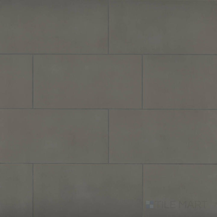 Displayed in a complete view, Sahara Dark 12x24 matte porcelain tile reveals deep charcoal hues and a refined stone-look surface.