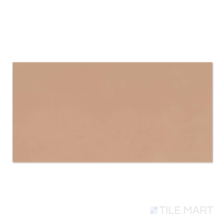Top view of Sahara Cotto 24x48 matte porcelain tile, highlighting warm terracotta undertones with a natural stone texture.