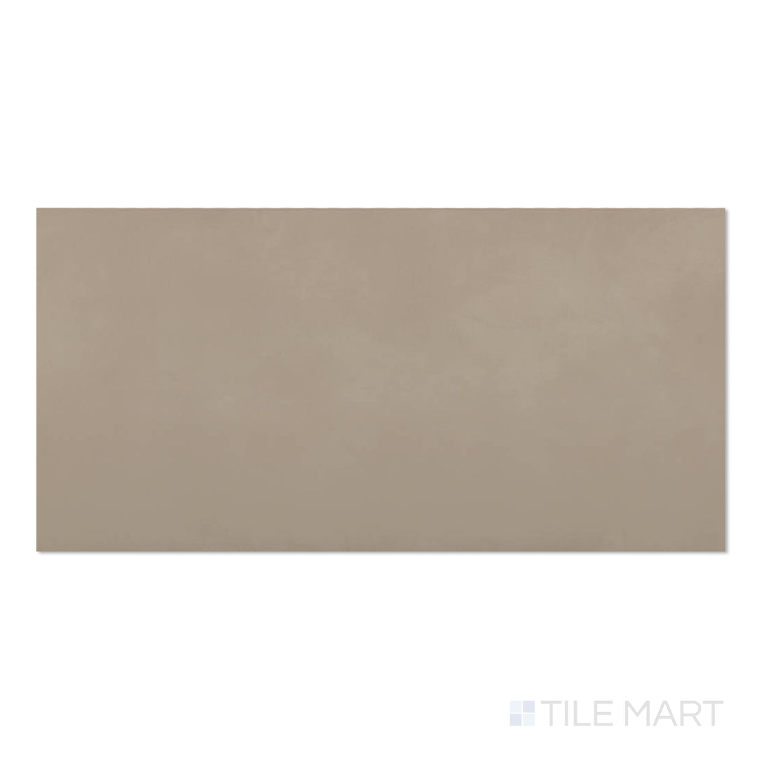 Flat top view of Sahara Taupe 24x48 matte porcelain tile with warm earthy tones and a smooth matte texture.