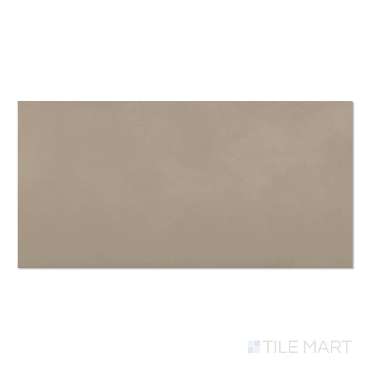 Flat top view of Sahara Taupe 24x48 matte porcelain tile with warm earthy tones and a smooth matte texture.