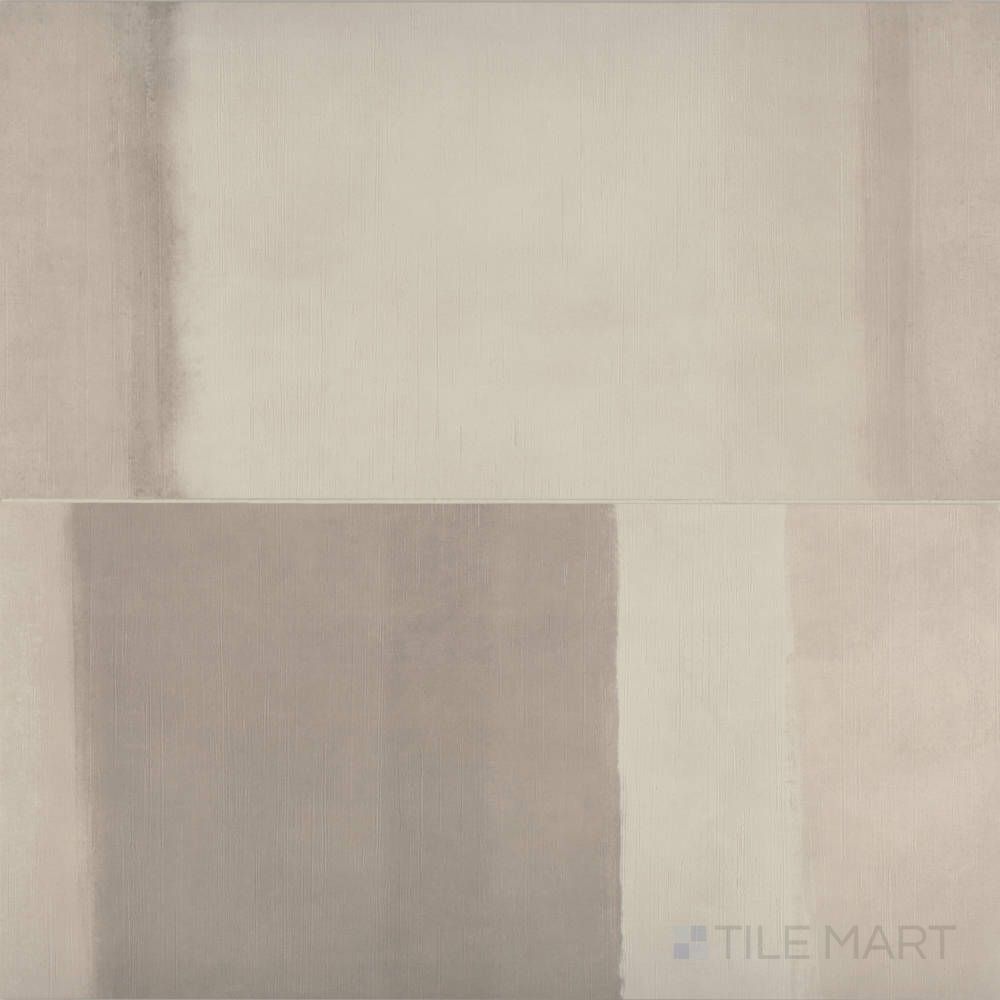 Sahara Cold 24x48 Deco matte porcelain tile shown in overview, with a cool-toned decorative surface and natural texture.