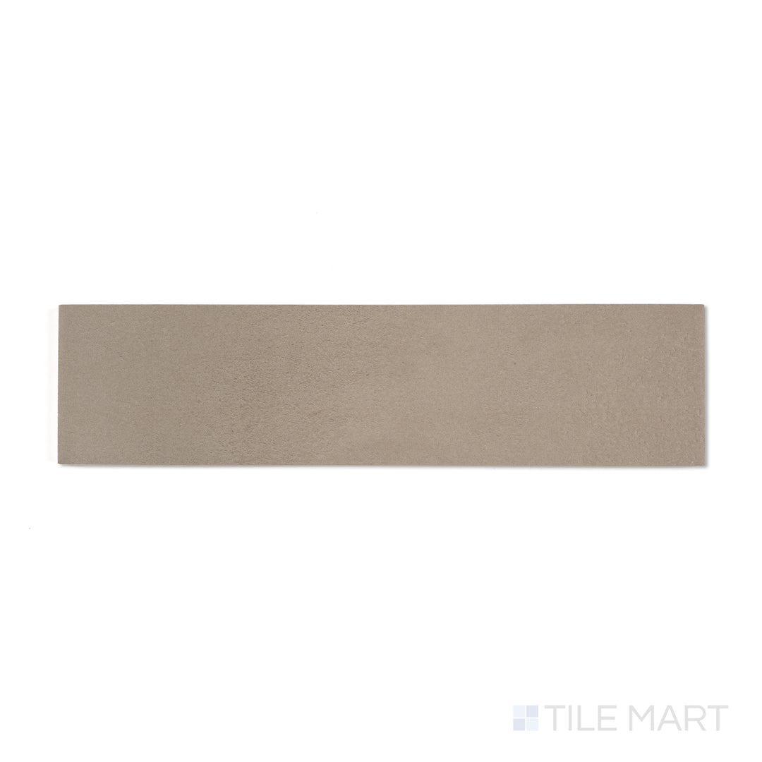 Flat overhead image of Sahara Taupe 3x12 matte porcelain tile with balanced warm taupe color and smooth surface.