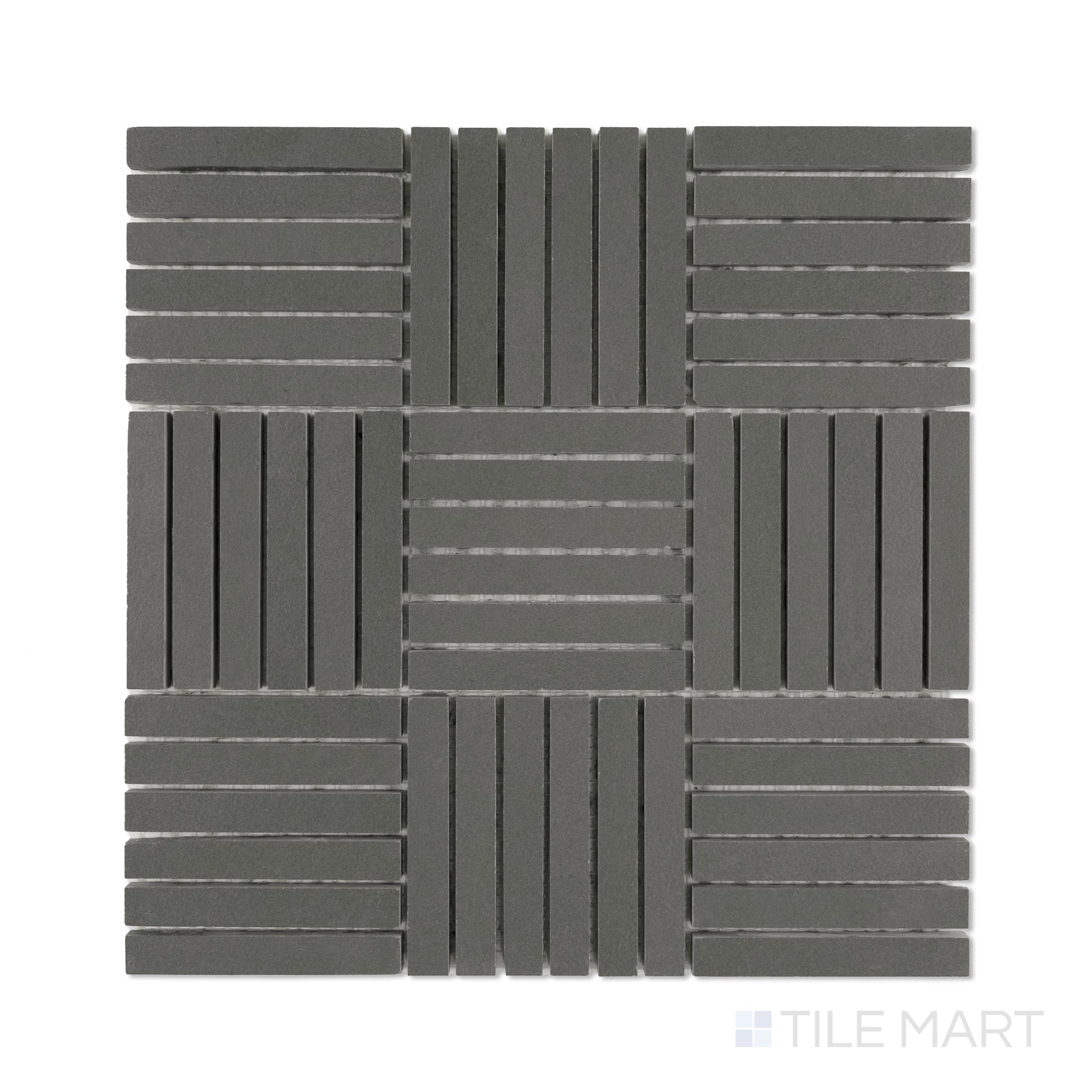 sahara様 Sahara Dark 5/8X4 Crosshatch Matte Porcelain Mosaic | Tilemart