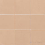 Sahara Rose 4" Square Matte Porcelain Mosaic