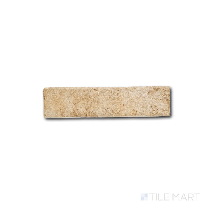 Top-down detail of Montana Flathead 2.5x10 matte porcelain tile with gentle tonal movement