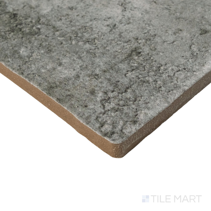 Corner view of Montana Big Sky 5x10 matte porcelain tile highlighting soft neutral tones and smooth edges