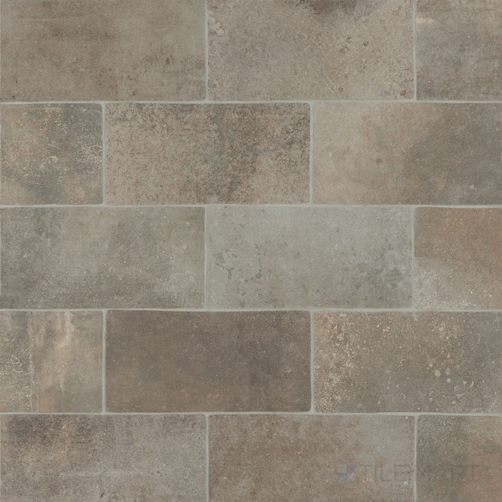 Montana Silverbow 5x10 matte porcelain tile offering soft contrast and understated modern appeal