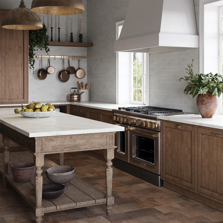 Montana Yellowstone 5x10 matte porcelain tile styled in an inviting setting with warm natural hues