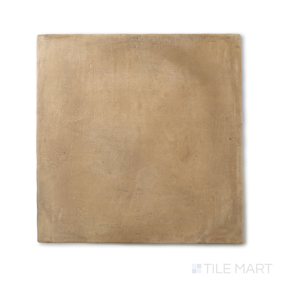 Overhead image of Cotto Nature Cerdena 14x14 matte porcelain tile, showcasing warm earth tones and a textured, natural stone appearance.