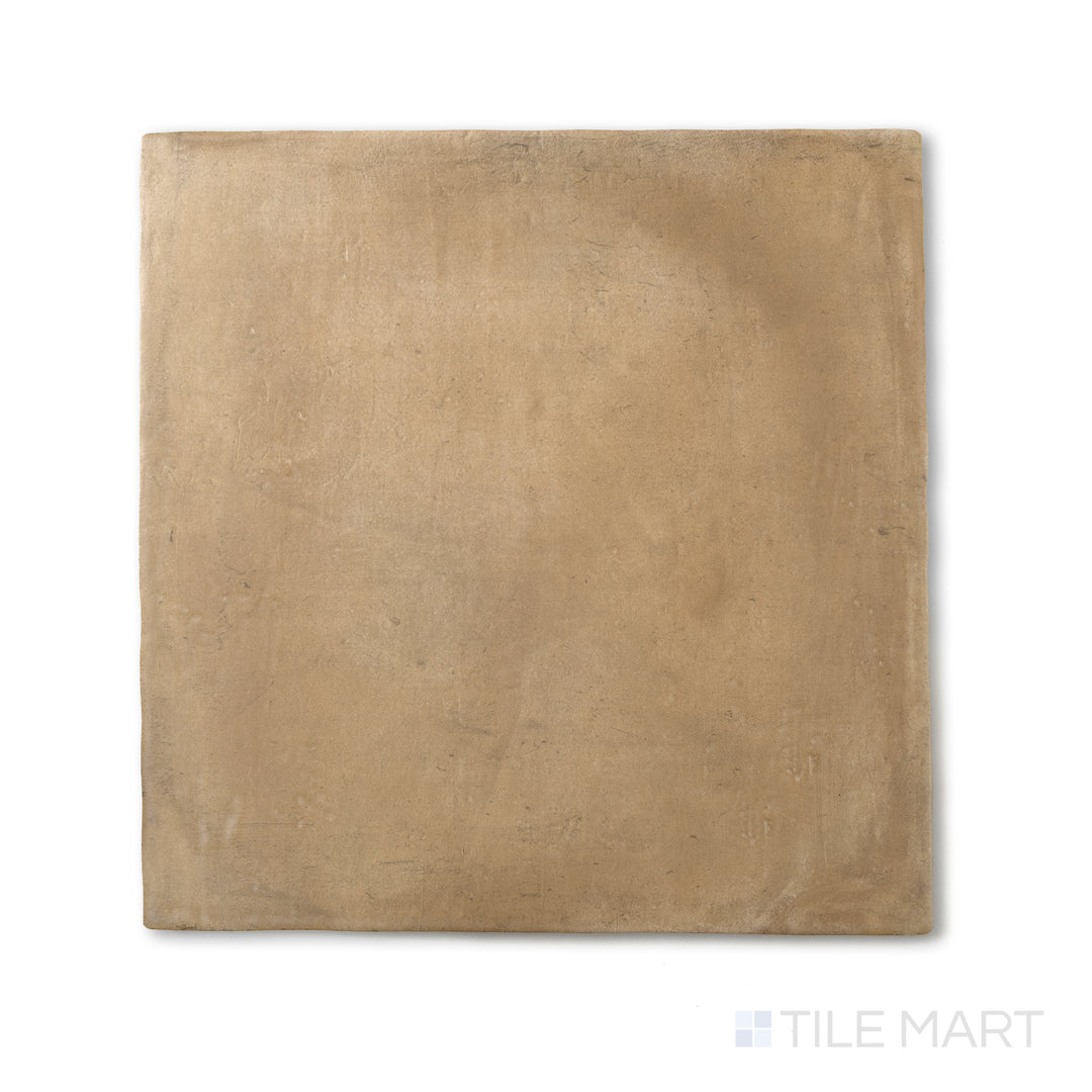 Overhead image of Cotto Nature Cerdena 14x14 matte porcelain tile, showcasing warm earth tones and a textured, natural stone appearance.