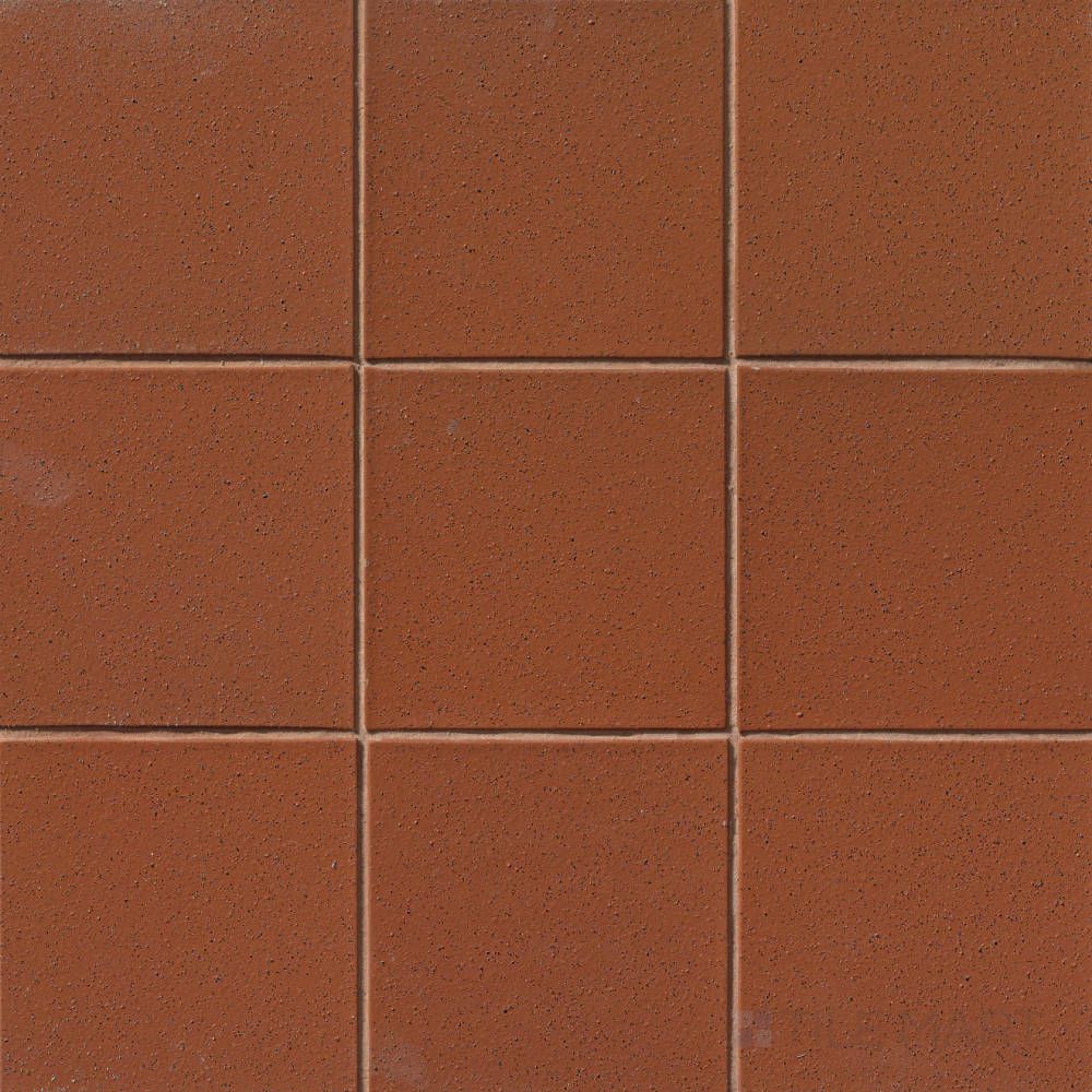 Metropolitan Mayflower Red 6x6 honed quarry tile shown in overview, with a classic red clay color and smooth finish ideal for heavy-duty flooring.