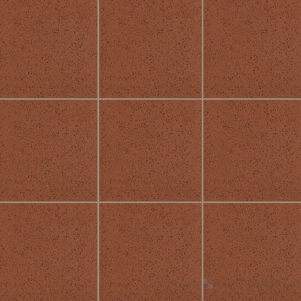 Full layout of Metropolitan Mayflower Red 6x6 XA abrasive honed quarry tile, featuring added grit for slip resistance and safety.