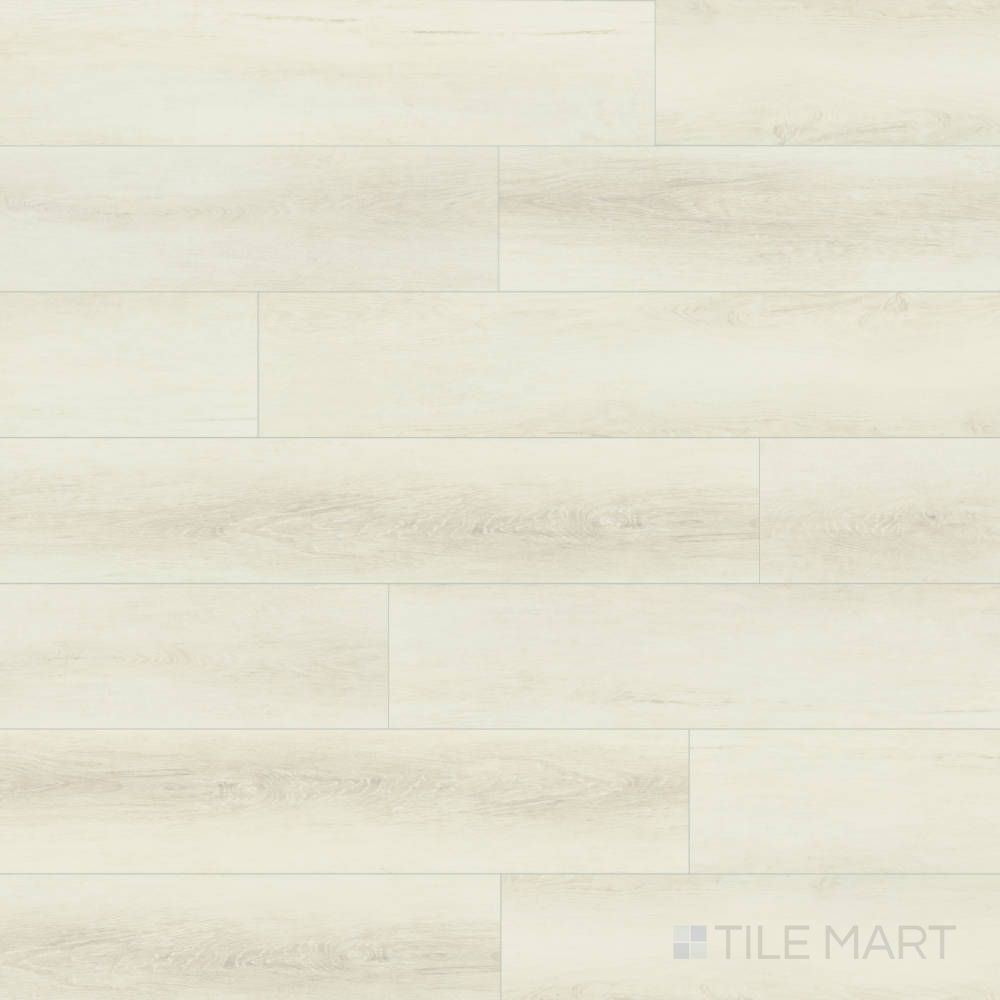 Overview of Shorewood Fog 9x60 luxury vinyl plank, with cool undertones and smooth wood texture ideal for modern interiors.