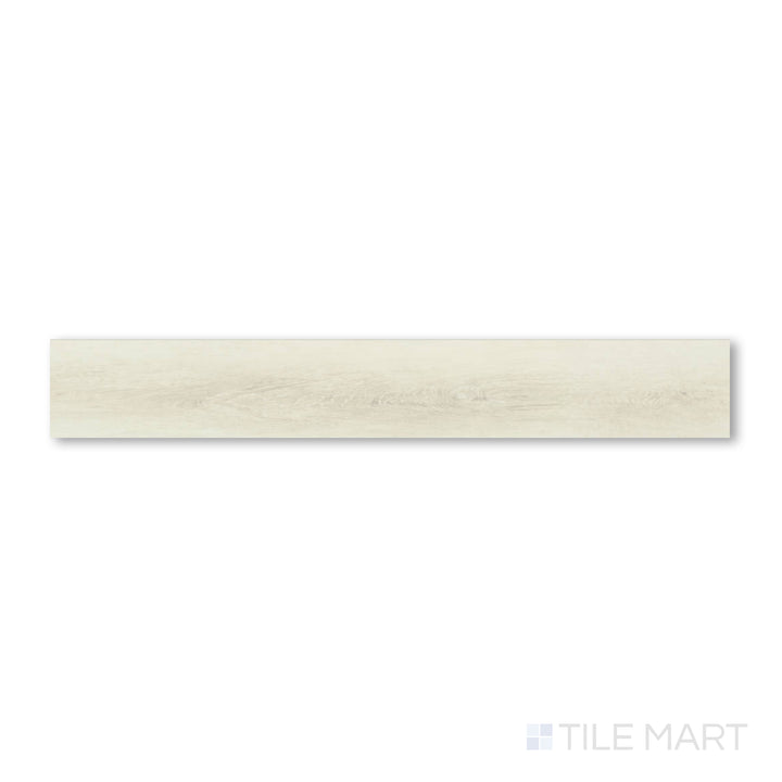 Top-down view of Shorewood Fog 9x60 luxury vinyl plank in a muted gray shade with faint wood grain patterns and a matte surface.