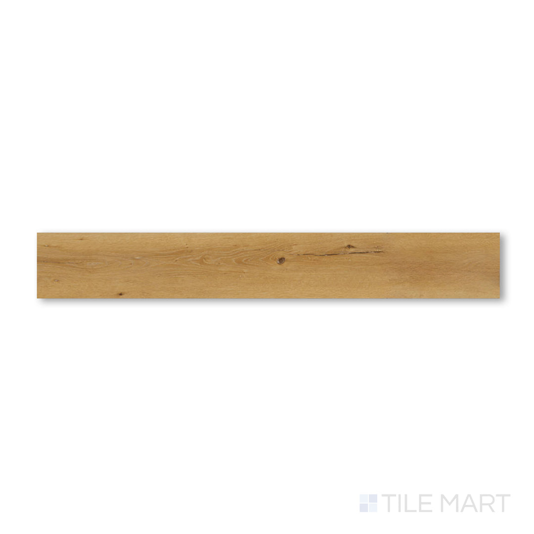 Overhead image of Shorewood Honey 9x60 luxury vinyl plank featuring a warm golden-brown color and fine natural wood detailing.