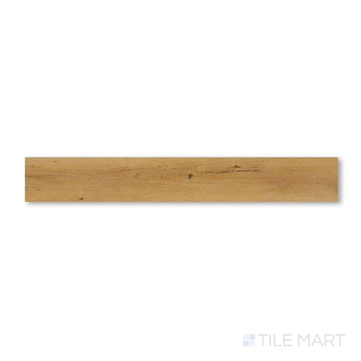 Overhead image of Shorewood Honey 9x60 luxury vinyl plank featuring a warm golden-brown color and fine natural wood detailing.