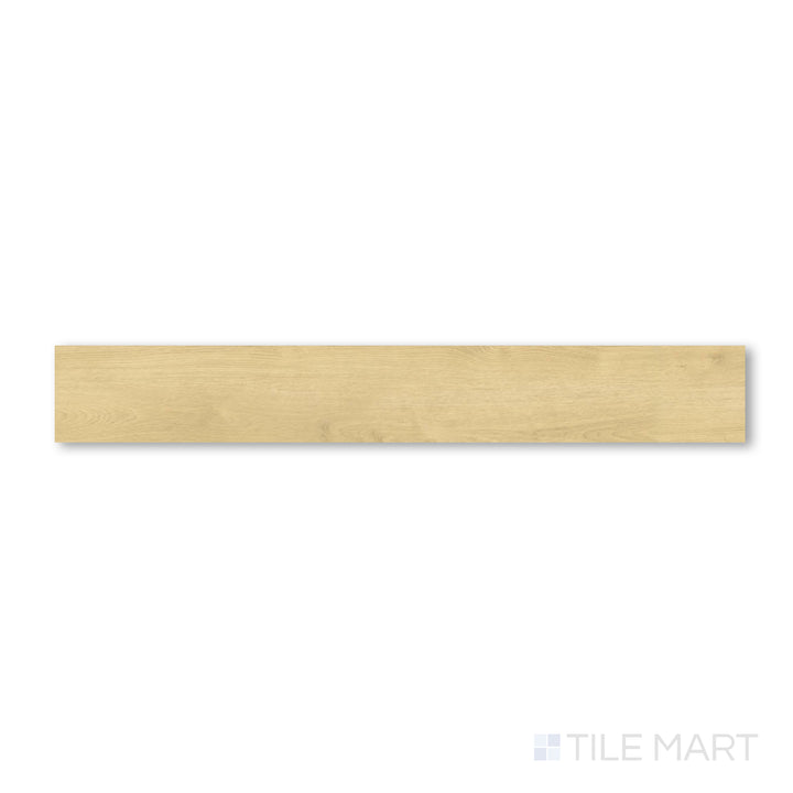 Flat-lay of Shorewood Khaki 9x60 luxury vinyl plank in an earthy neutral beige tone with subtle wood grain impressions for an understated finish.