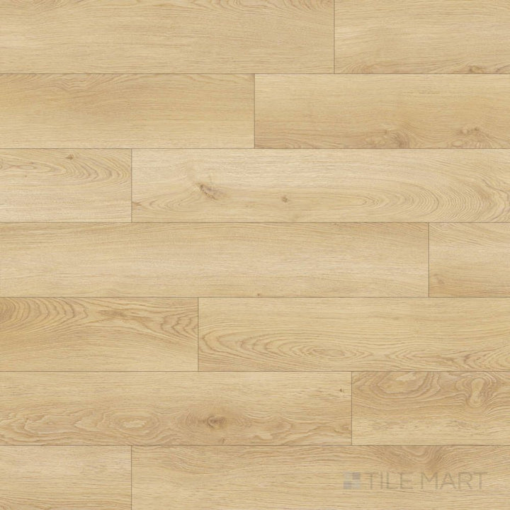 Overview shot of Shorewood Linen 9x60 luxury vinyl plank, offering a light, airy wood tone for minimalist spaces.