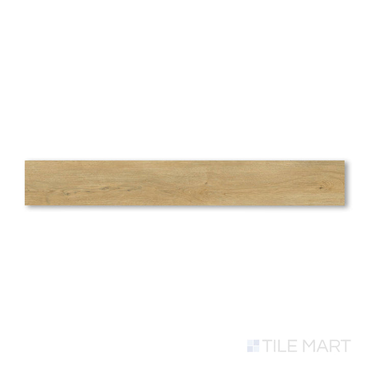 Overhead image of Shorewood Oak 9x60 luxury vinyl plank in a classic medium oak tone, complete with natural knots and wood grain textures.