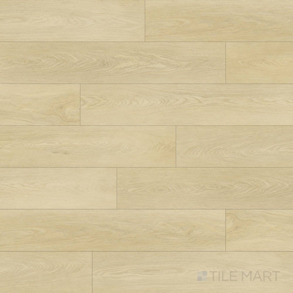 Full layout of Shorewood Sand 9x60 luxury vinyl plank, showcasing soft beige tones and smooth grain patterns.