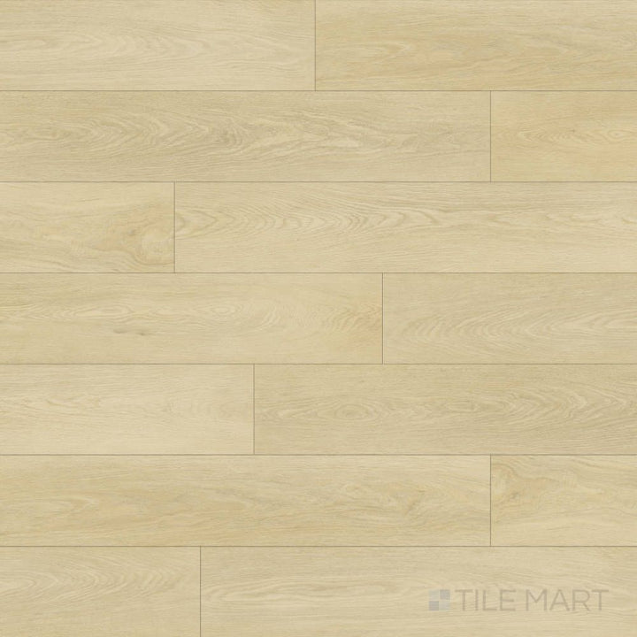 Full layout of Shorewood Sand 9x60 luxury vinyl plank, showcasing soft beige tones and smooth grain patterns.