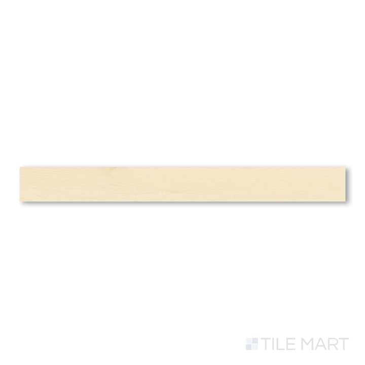 Flat-lay photo of Laguna Shell 9.5x87 engineered hardwood in a pale sandy cream tone, offering a clean and serene wood aesthetic.