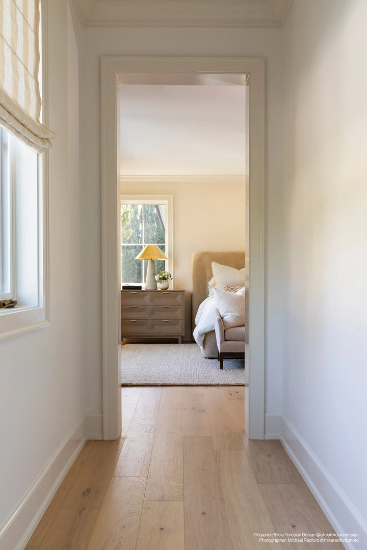 Newport Beach 7.5x75 engineered hardwood featured with coastal-inspired tones and natural wood grain finish.