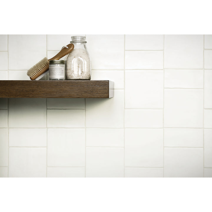 Farrier Ceramic Wall Tile 2.5X5 Cremello Satin