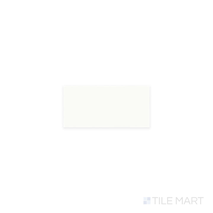 Viewed from the top, the Farrier Cremello 2.5x5 satin glazed ceramic tile displays a soft beige tone with a satin glaze, offering a timeless and neutral backdrop for walls and backsplashes.