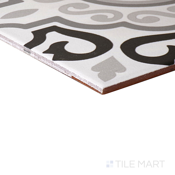 Memoir Ceramic Floor Tile 12X12 Crystal Black Matte