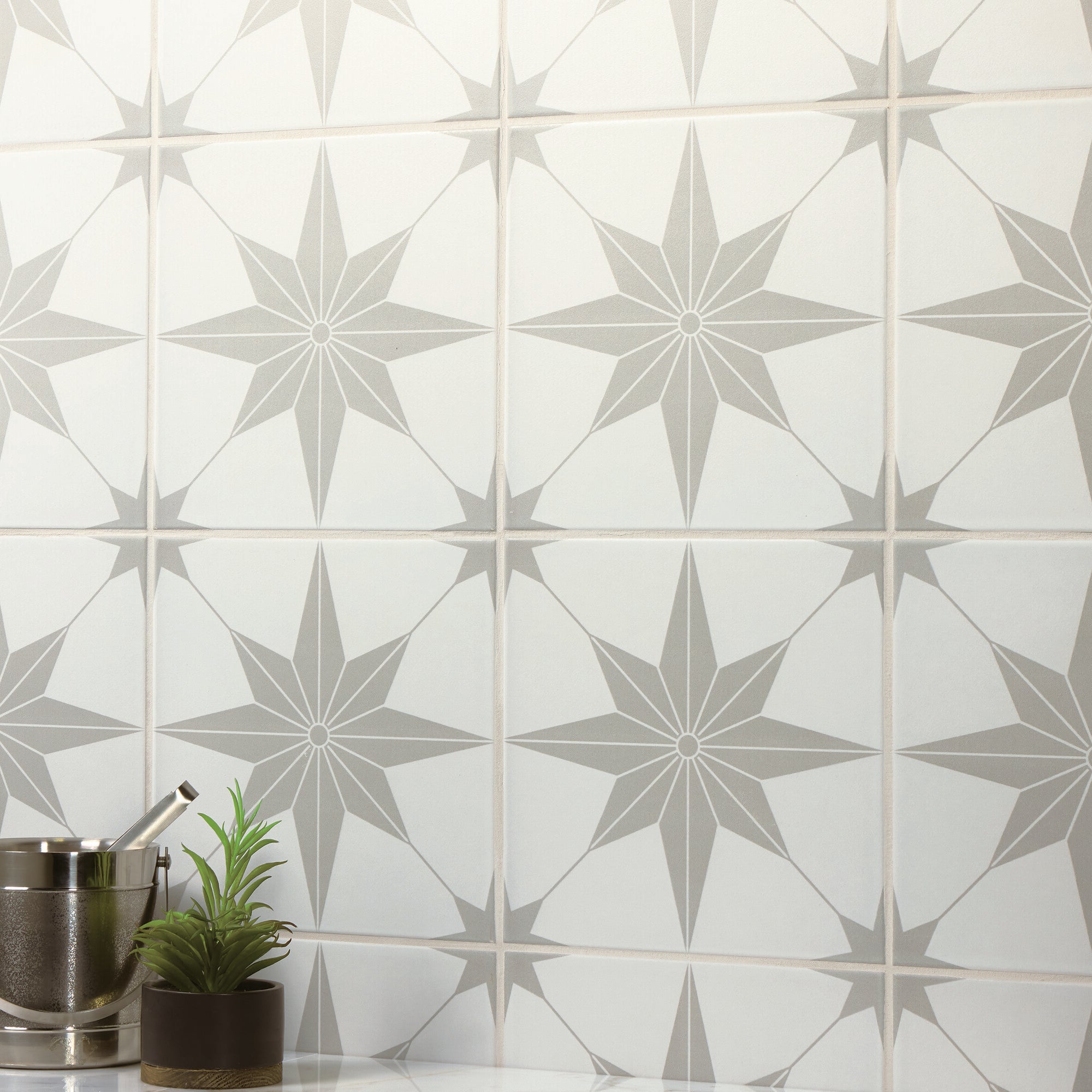 Memoir Jewel Grey 12X12 Matte Glazed Ceramic | Tilemart