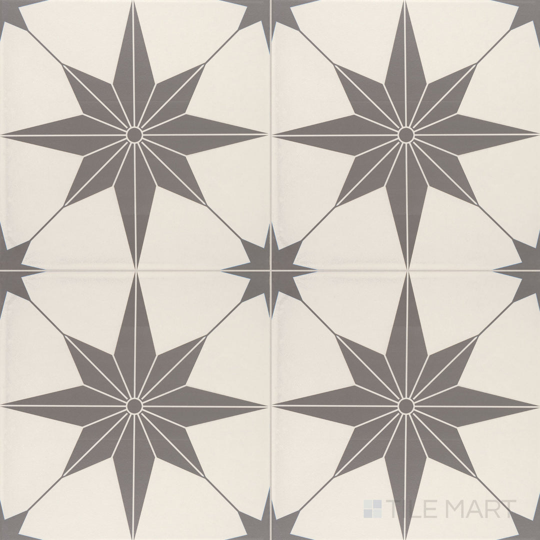 Flat-lay perspective of the Memoir Jewel Black 12x12 matte glazed ceramic tile, showcasing its dark black shade and soft matte glaze.