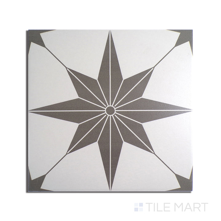 Memoir Ceramic Floor Tile 12X12 Jewel Black Matte