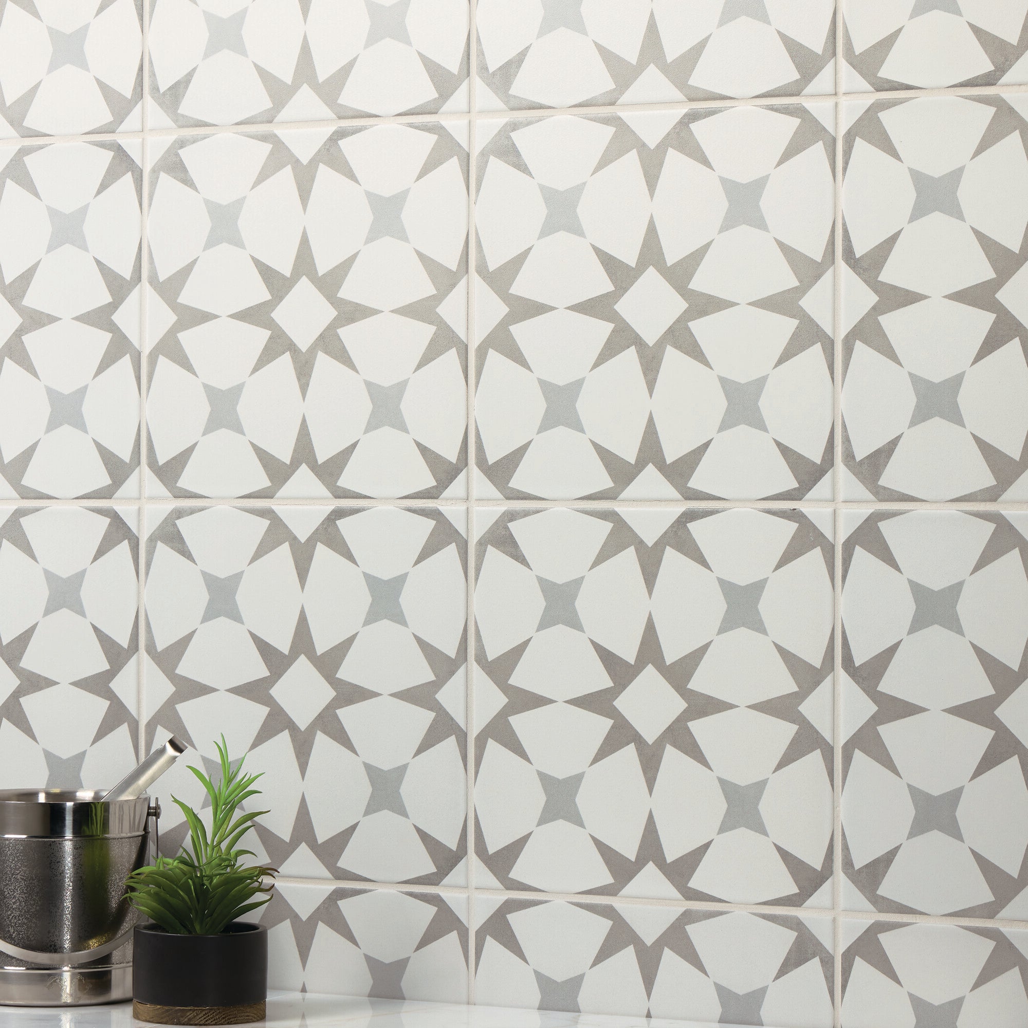 Memoir Cosmo Grey 12X12 Matte Glazed Ceramic | Tilemart