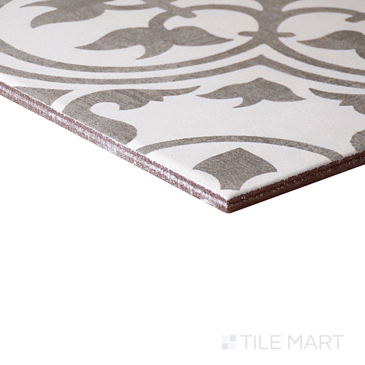 Memoir Ceramic Floor Tile 12X12 Petal Grey Matte