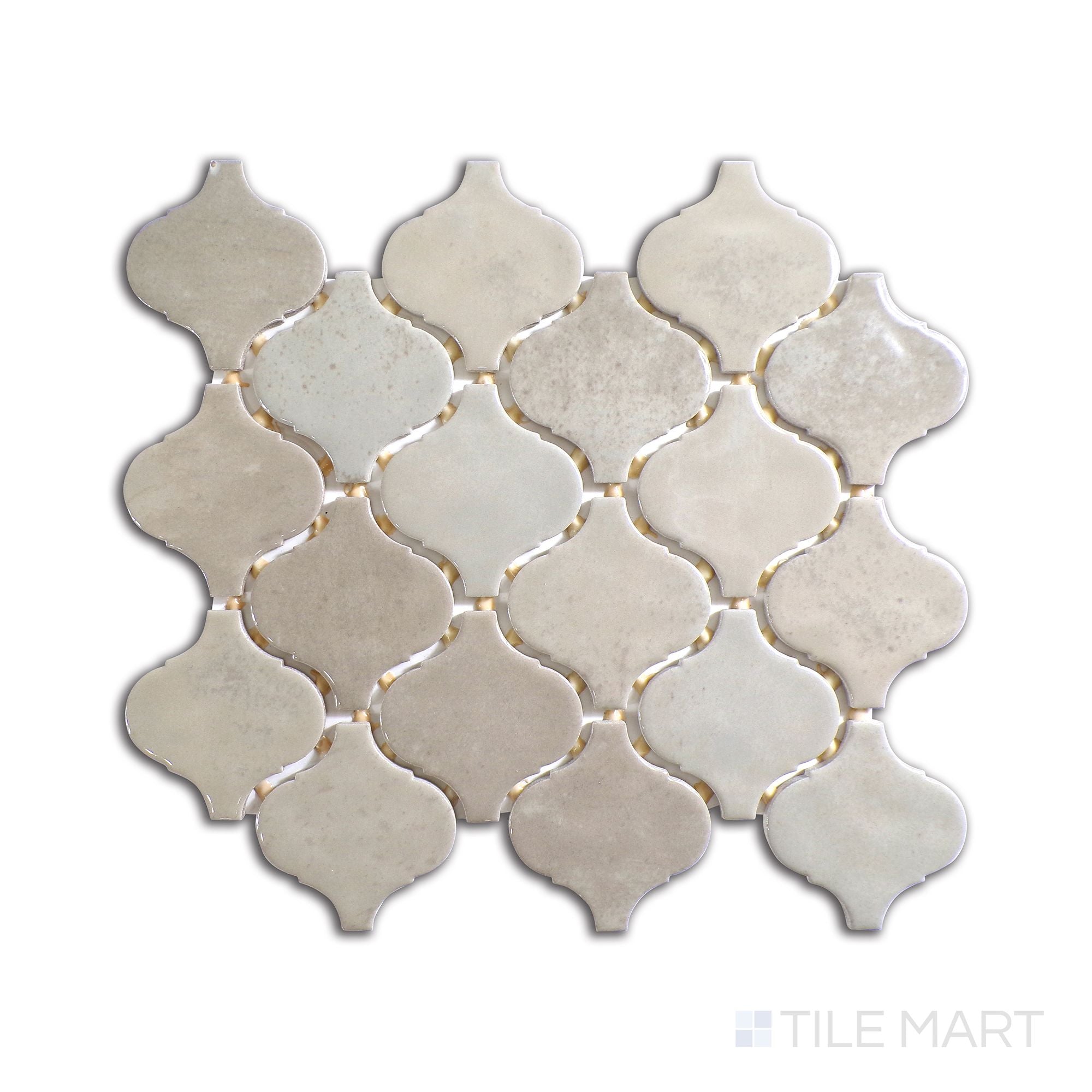 Produtos árabes Mesmerist Trance Arabesque Glossy Glazed Ceramic Mosaic – Tilemart