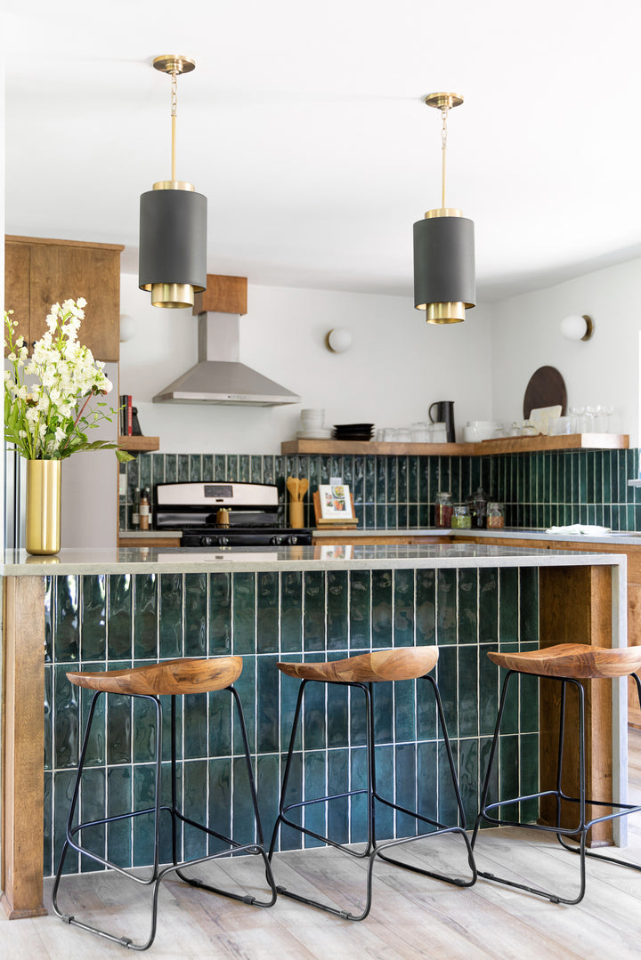 A high-gloss finish with a sleek 3x12 profile adds depth and elegance to any setting.