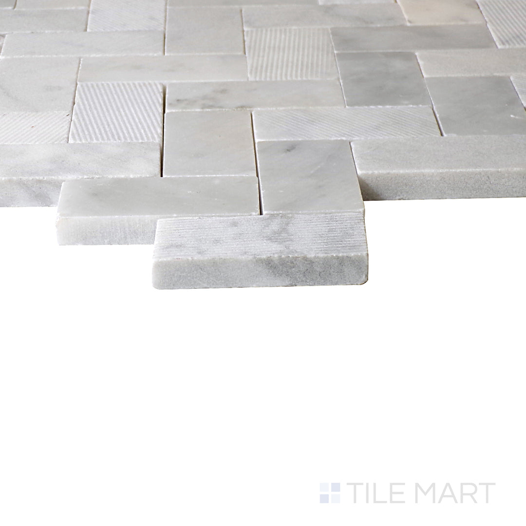 Minute Mosaix Natural Stone Mosaic 11X10 Carrara White