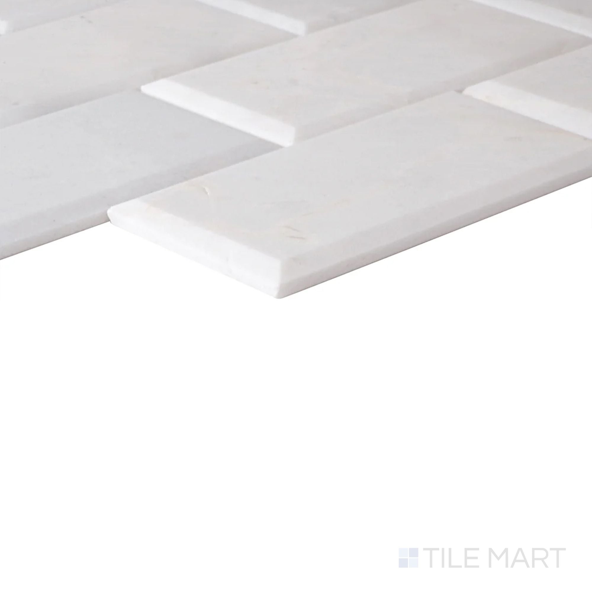 mモスキーノ   12y 白 Simplystick Mosaix Carrara White Honed Marble, Limestone Mosaic