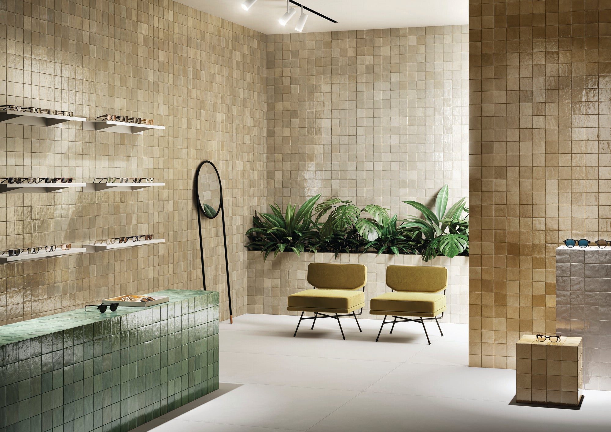Zellige Neo Lana 4X4 Glossy Glazed Ceramic | Tilemart