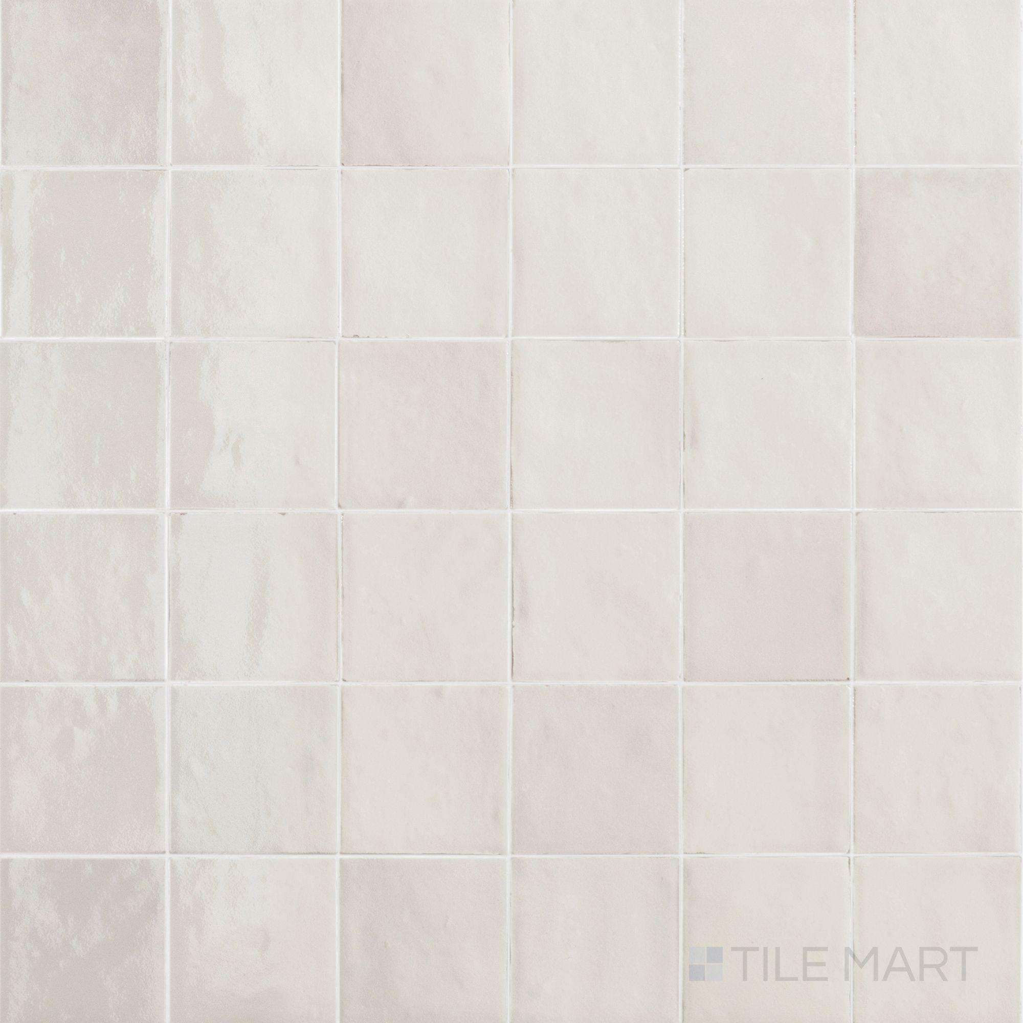 Zellige Neo Gesso 4X4 Glossy Glazed Ceramic Tile | Tilemart