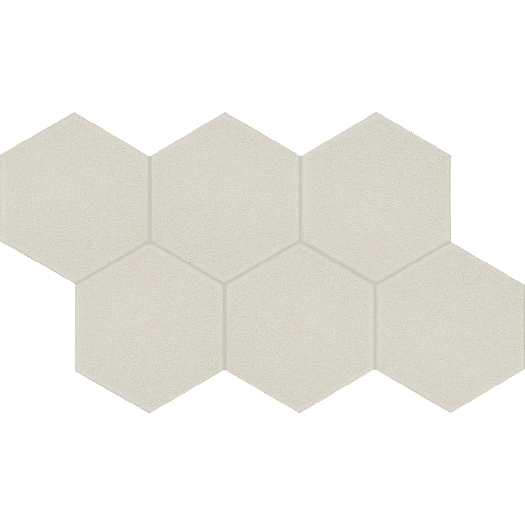 Inyo Floor Tile 8" Hex Crema Satin
