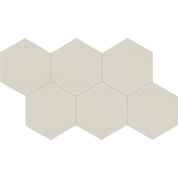 Inyo Floor Tile 8" Hex Crema Satin